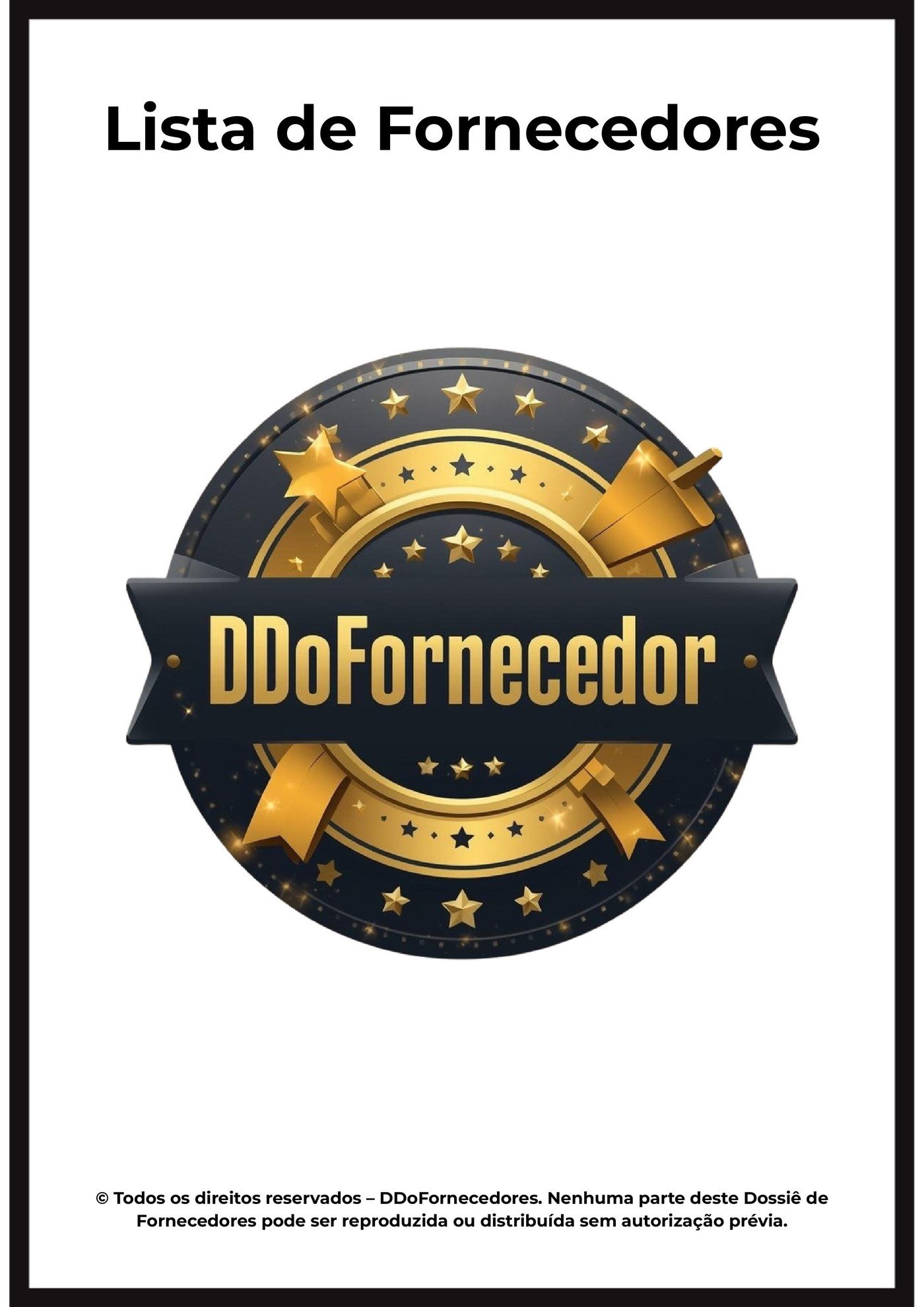 Capa da Lista DDoFornecedor — 87 fornecedores ocultos de atacado